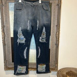 Men’s Fashion Embroidered jeans